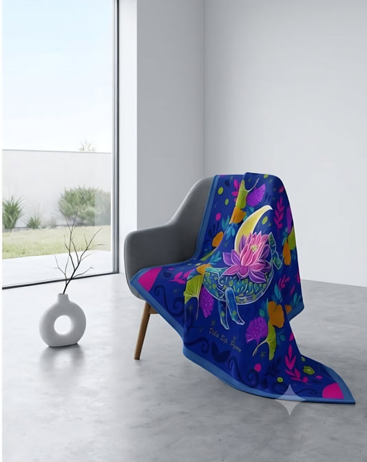 Manta "Ballena Luna Azul"
