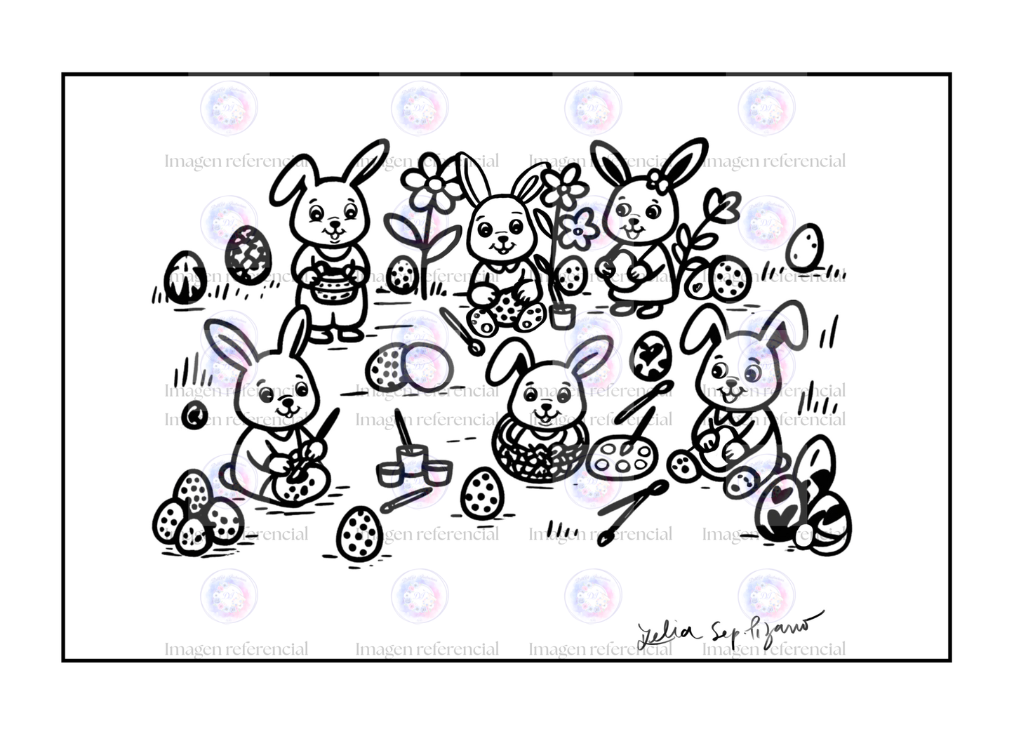 Conejitos Para Colorear