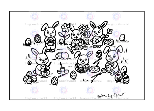 Conejitos Para Colorear