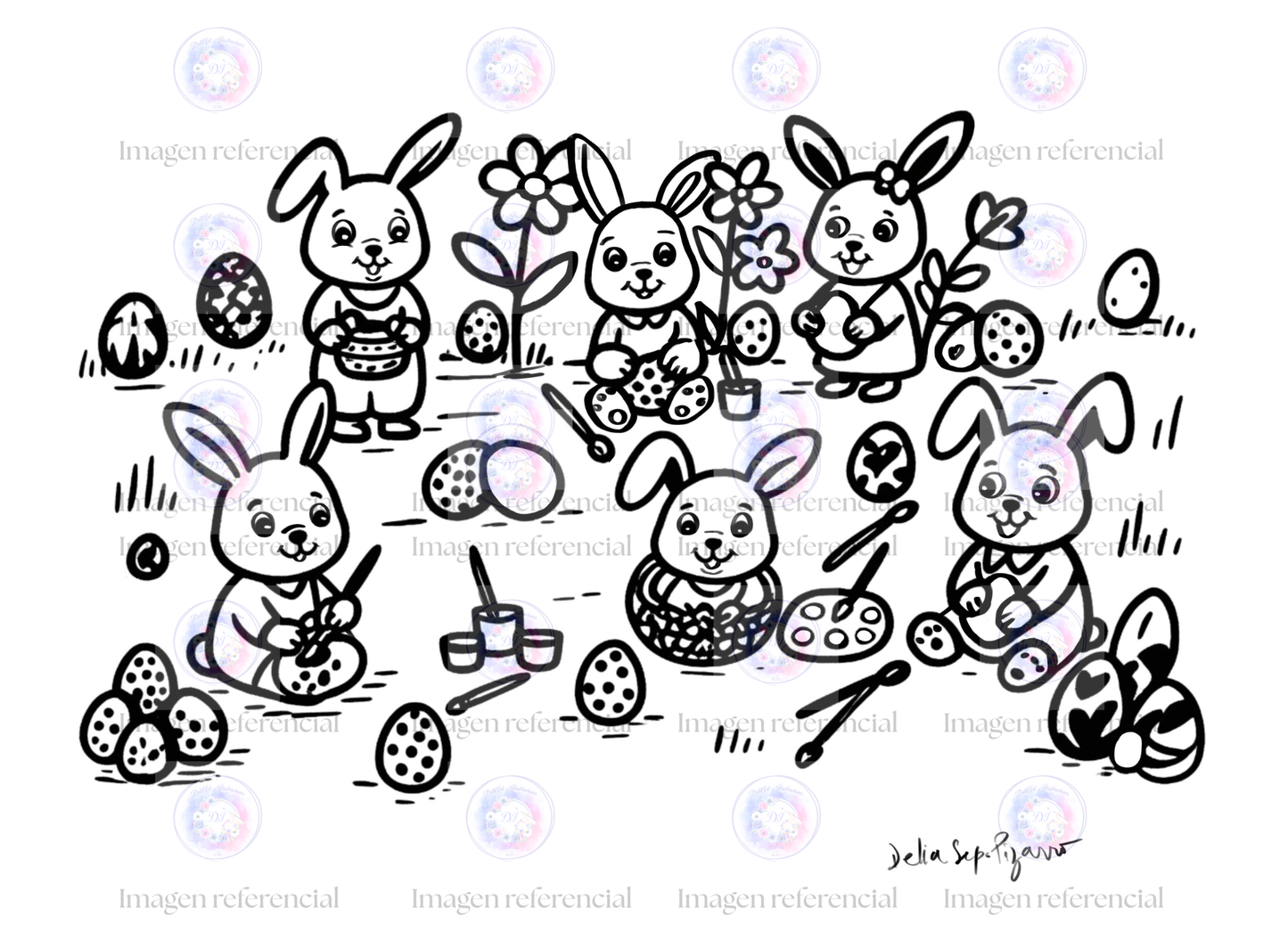 Conejitos Para Colorear