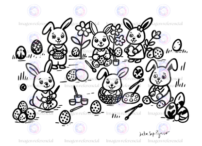 Conejitos Para Colorear