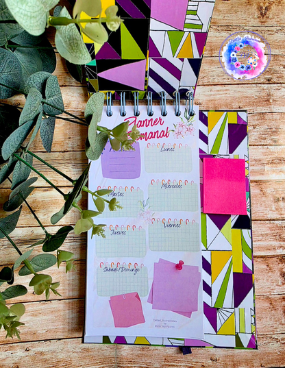 Planner Semanal con Post it