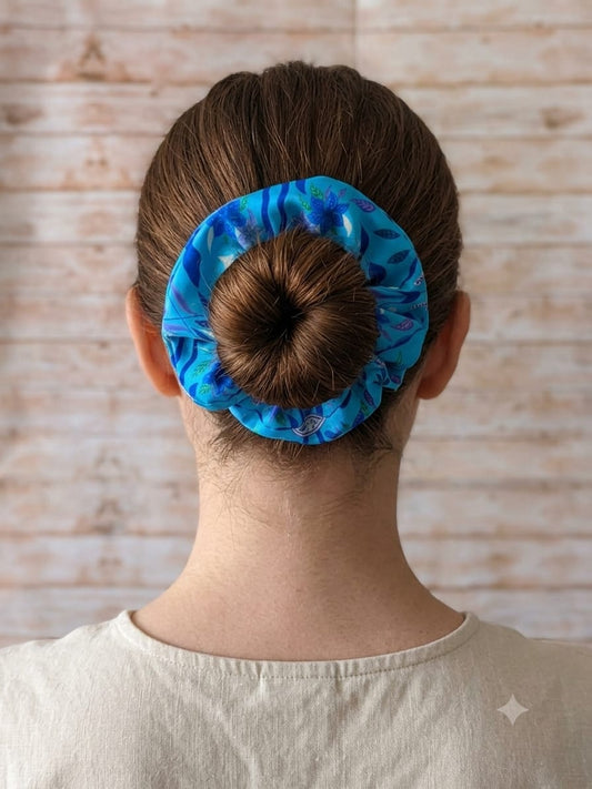 Maxi Scrunchie Flor de Loto y Luna